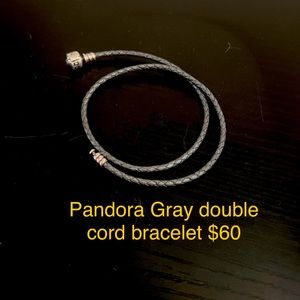 Pandora double cord bracelet